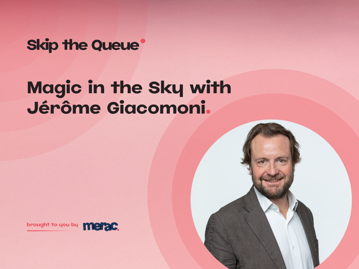 Jerome Giacomoni skip the queue podcast header