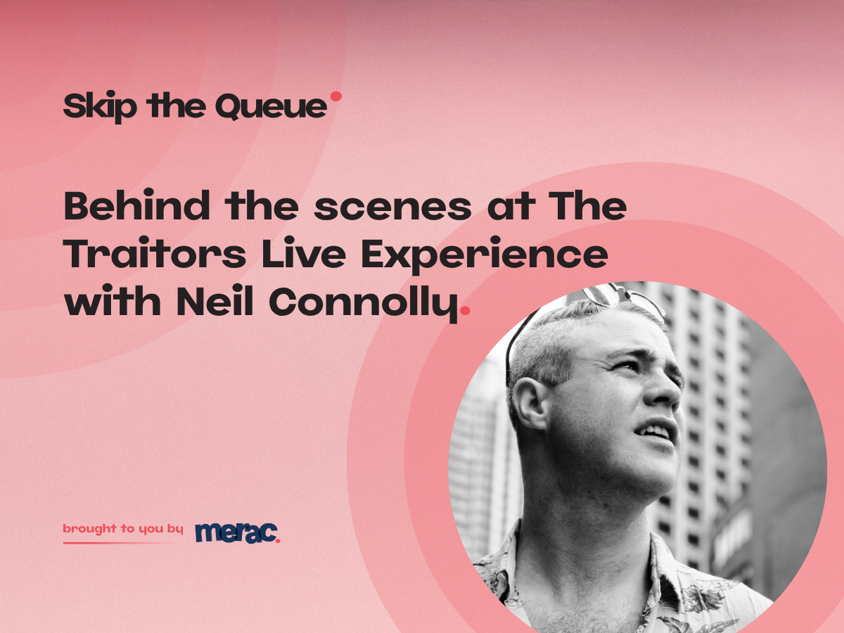 Neil Connolly skip the queue podcast header
